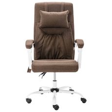 Chaise de bureau de massage Marron Tissu