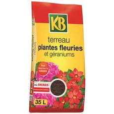 KB TERREAU PLANTES FLEURIES & GÉRANIUMS 35L