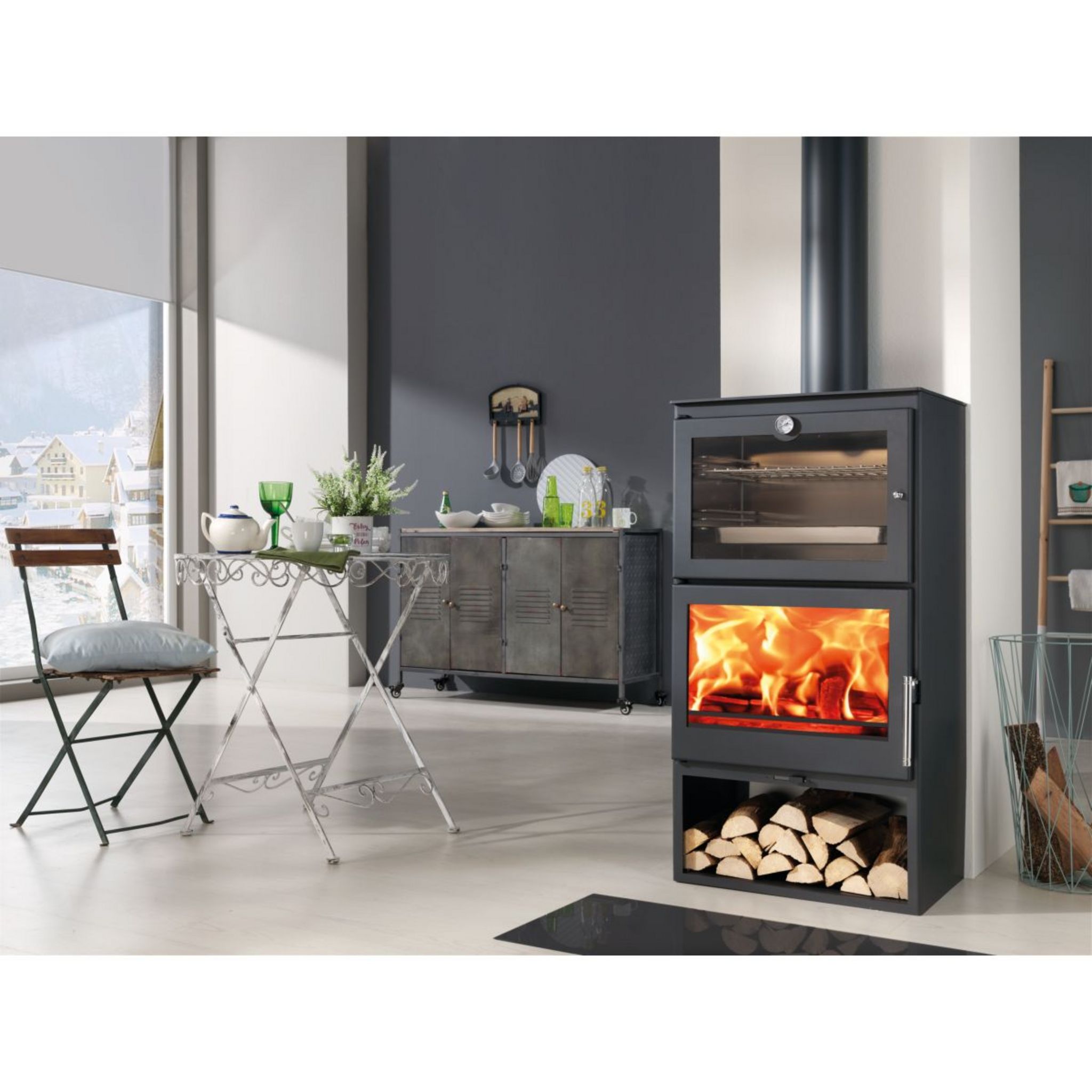 PANADERO Poêle à bois OVEN EcoDesign 7,1 kW