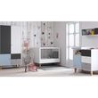 Chambre complète lit bébé 60x120 - commode à langer - armoire 2 portes Concept - Bleu