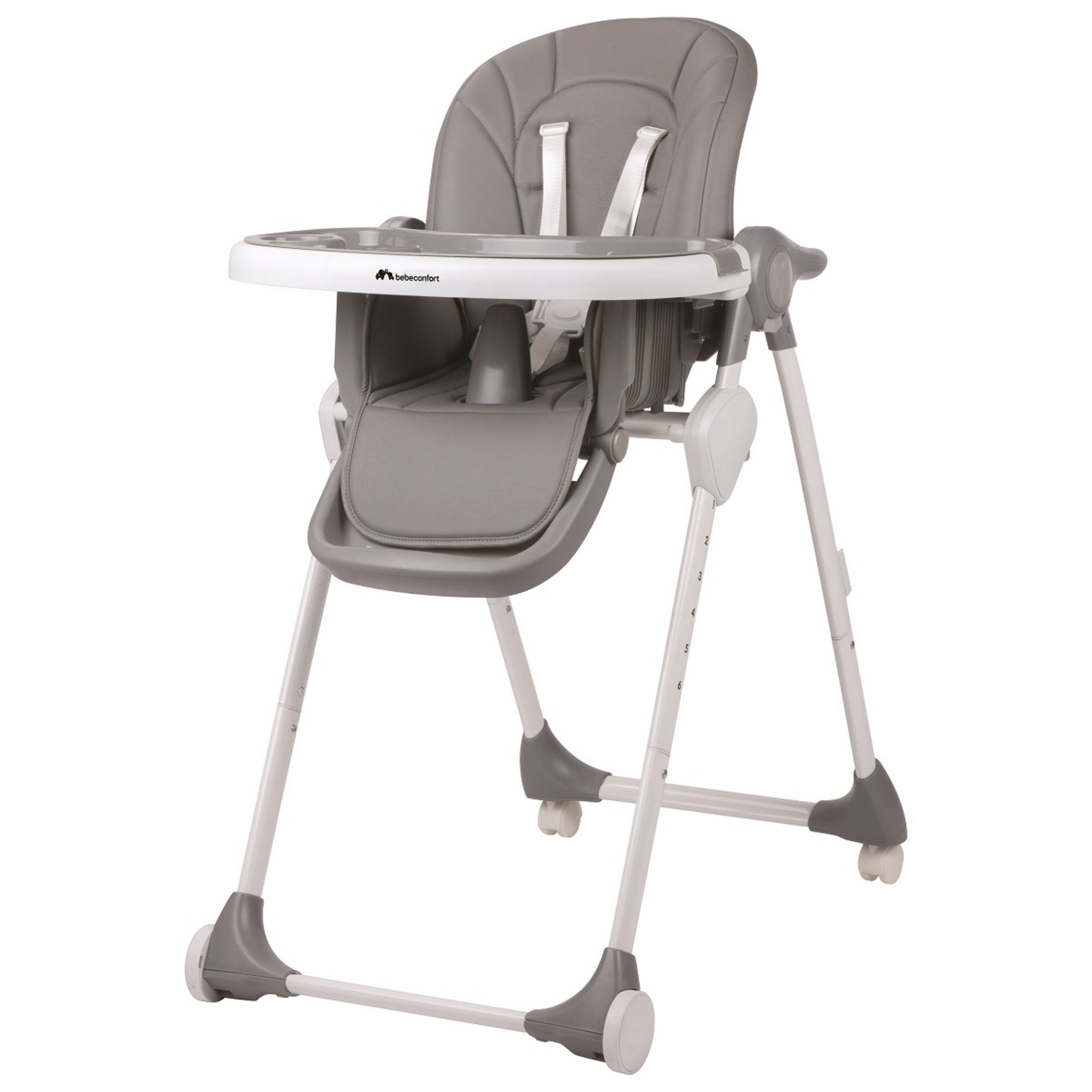 Bebeconfort Keeny, Chaise Haute bébé, Chaise haute compacte et pliable, de  6 mois à 3 ans, jusqu'à 15 kg, Warm grey