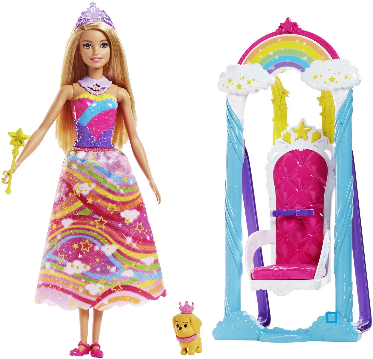 Barbie arc en ciel auchan on sale