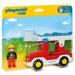 PLAYMOBIL 6967 - 1.2.3 - Camion de pompier avec échelle pivotante 