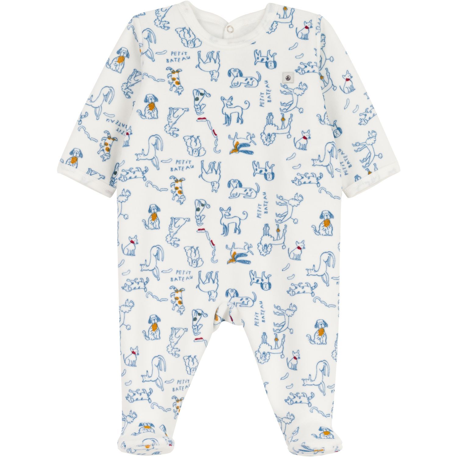 Pyjama bébé chiens en Molleton - Petit Bateau – Comptoir des Kids