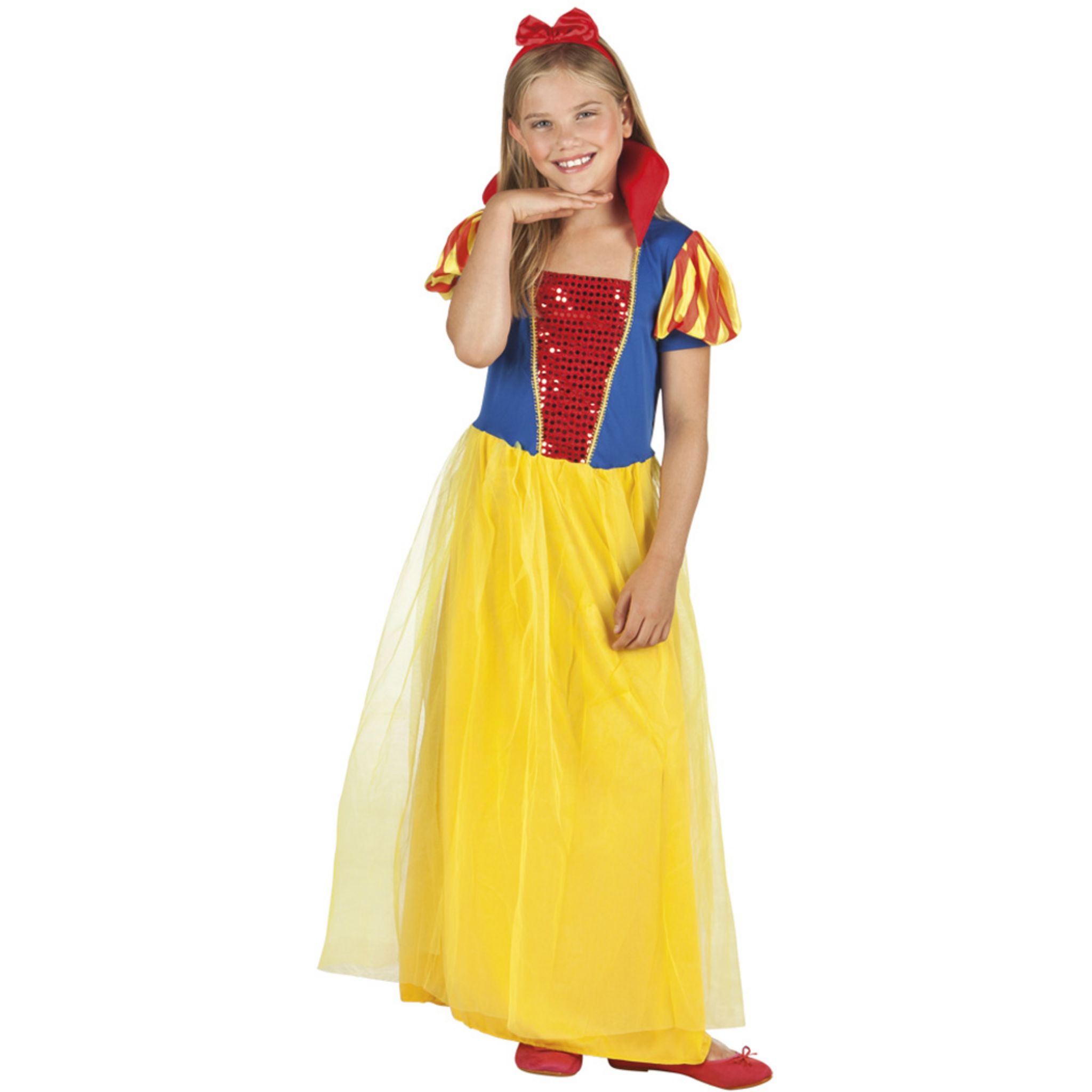 Totalcadeau - Déguisement pour Enfants Blanche neige - Costume fille Taille  - 5-6 Ans pas cher - Objets déco - Rue du Commerce