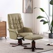 Fauteuil inclinable avec repose-pied Cappuccino Similicuir