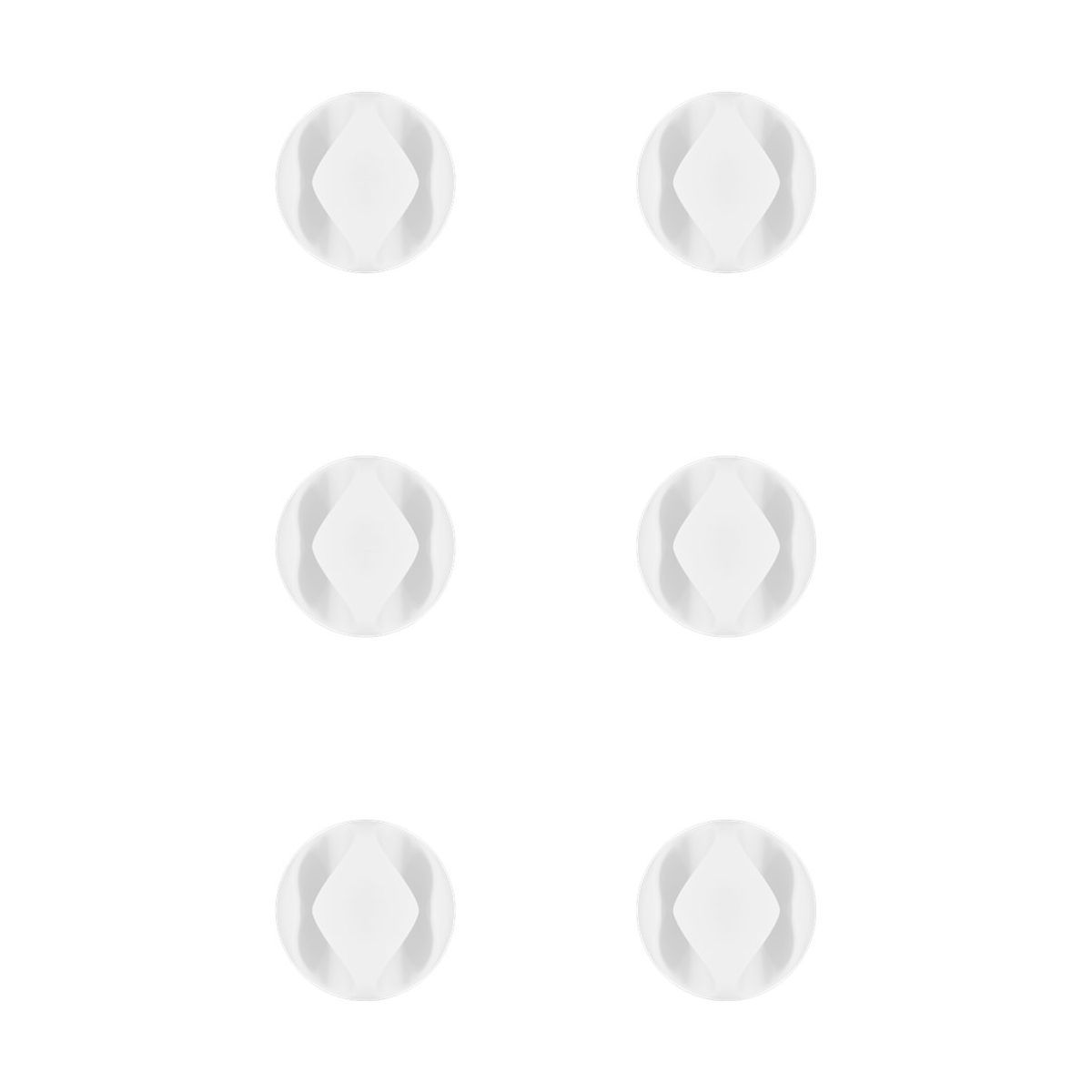 GOOBAY Serre-câble Cable Guide (2) Blanc x6