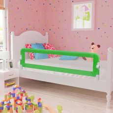 Barriere de securite de lit enfant Gris 120x42 cm Polyester