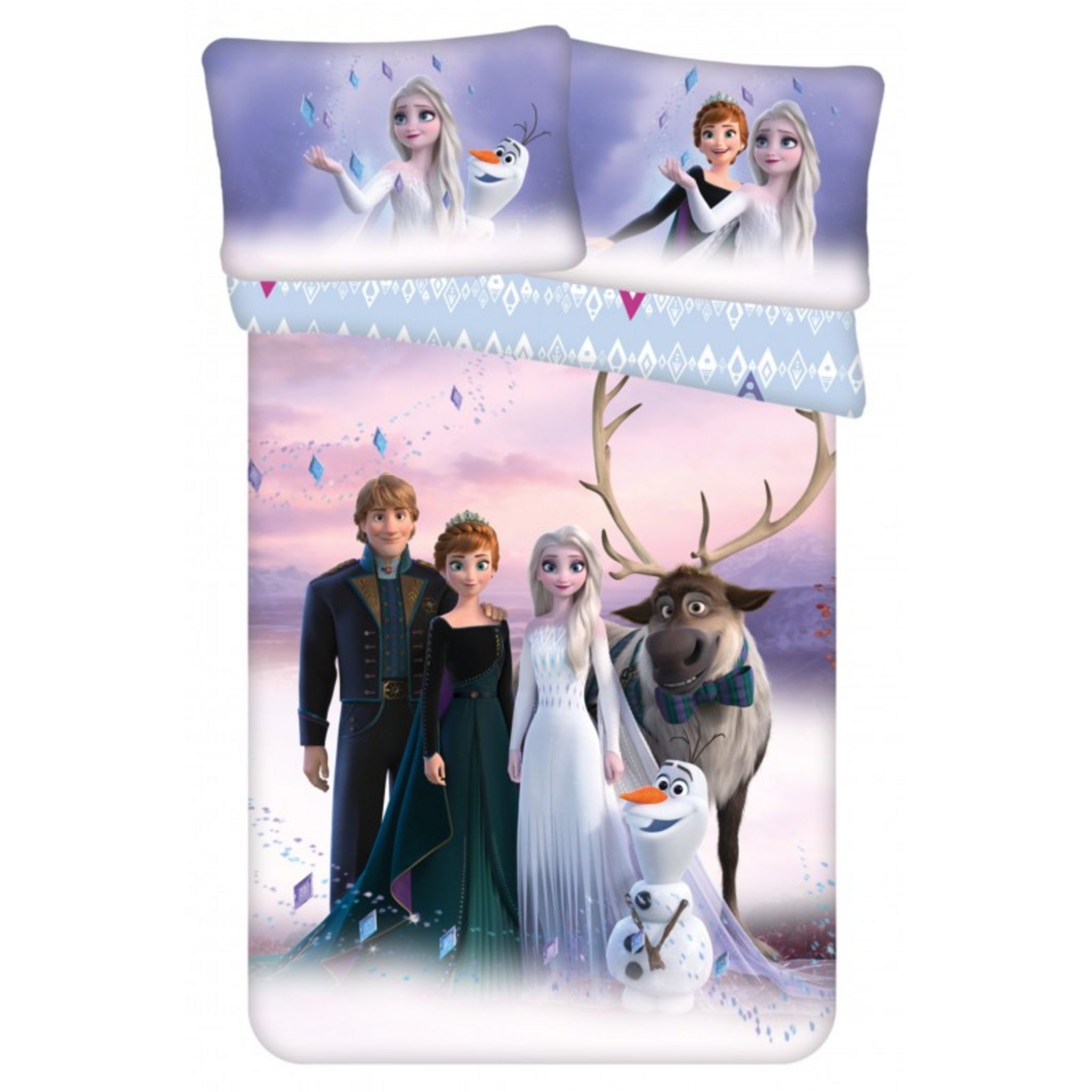 Parure De Lit Anna Et Princesse Aisha,Housse De Couette Reine Des Neiges-Gelée  Pour Enfants Et Filles,Parure De Lit 3 Pièces[u738] - Cdiscount Maison