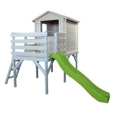 Soulet Cabane de jardin enfant en bois avec terrase et pilotis - ALICE