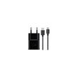 samsung chargeur rapide 15 watts samsung noir pour galaxy s10 avec câble 120 cm type c