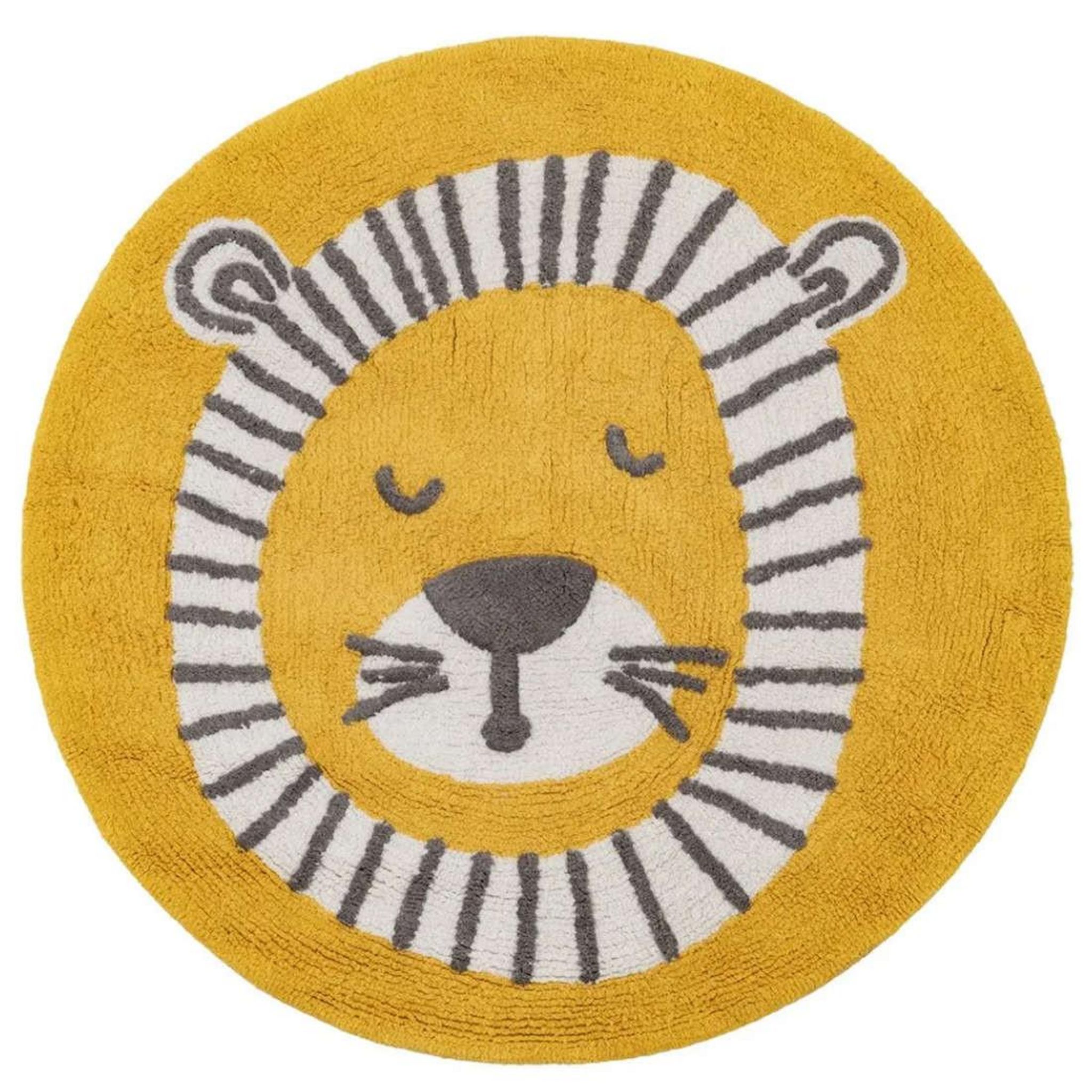 Tapis enfant Lion en coton lavable 150 x 80cm