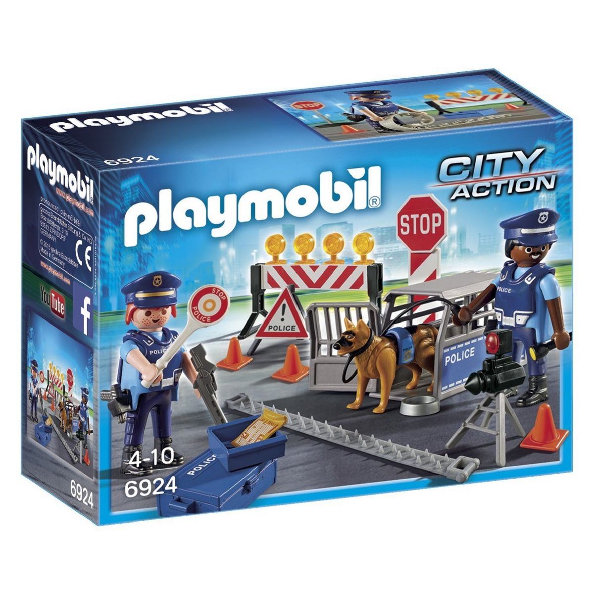 PLAYMOBIL 6924 - City Action - Barrage de police 