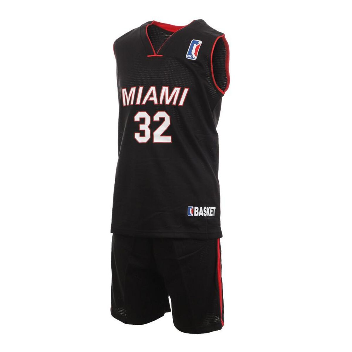 Miami Heat Ensemble de basket Noir/Rouge Enfant Sport Zone pas cher 