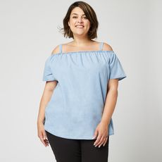 IN EXTENSO T-shirt manches courtes femme (Stone)