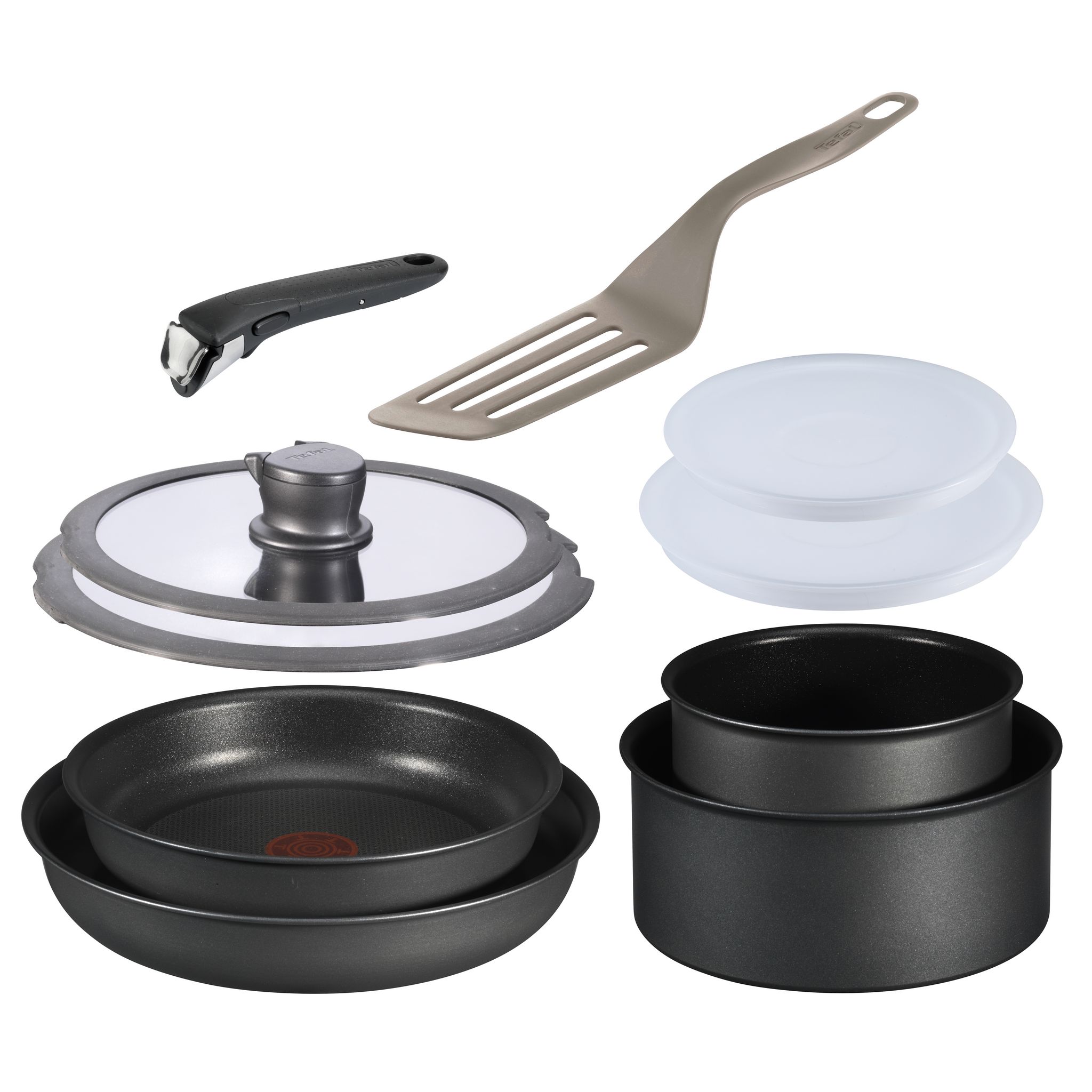 Tefal Ingenio Couvercle en verre 18 cm,Rangement…