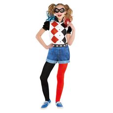  Déguisement Classique Harley Quinn - DC Super Héros Girls - Fille - 10/12 ans (140 à 152 cm)