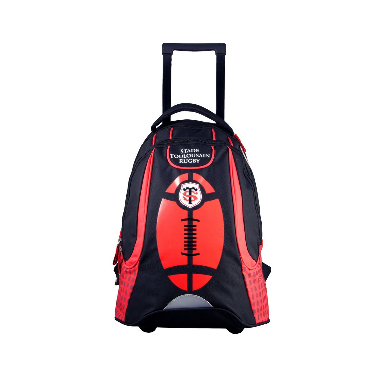 Sac dos roulettes rouge rugby pas cher Auchan