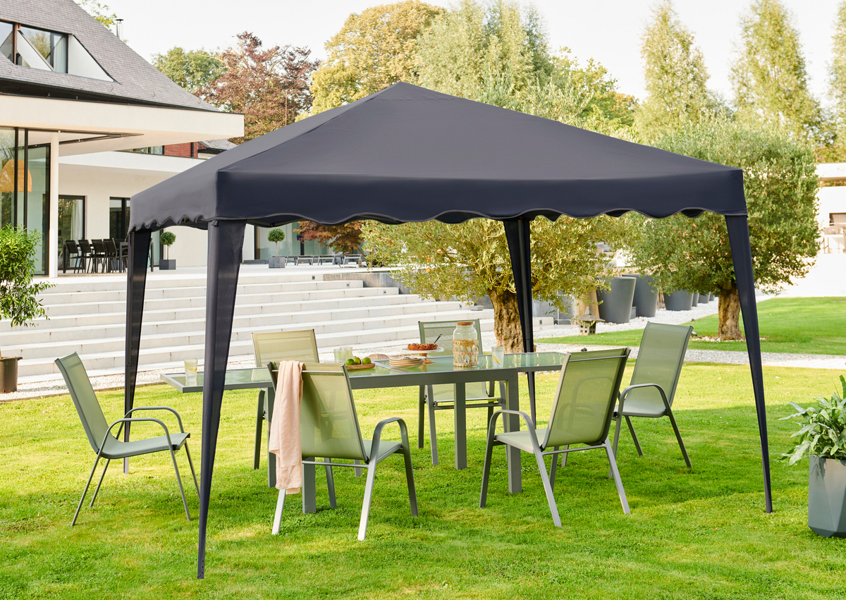 Tonnelle pliante Premium Apertus 3x3, tente de jardin pop up, pergola  pliable, barnum pas cher 