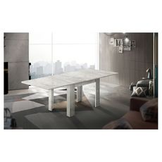 Table de séjour salle à manger extensible L90-180cm OSTUNI (Béton)