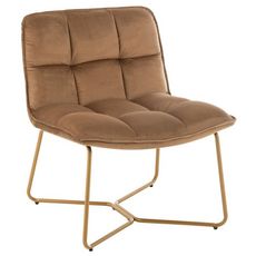 Chaise Lounge Design  Pierre  85cm Marron