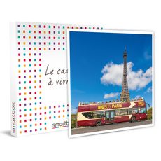 Smartbox Coffret Cadeau - Visite de Paris pour 2 à bord d'un bus Hop On, Hop Off à impériale -