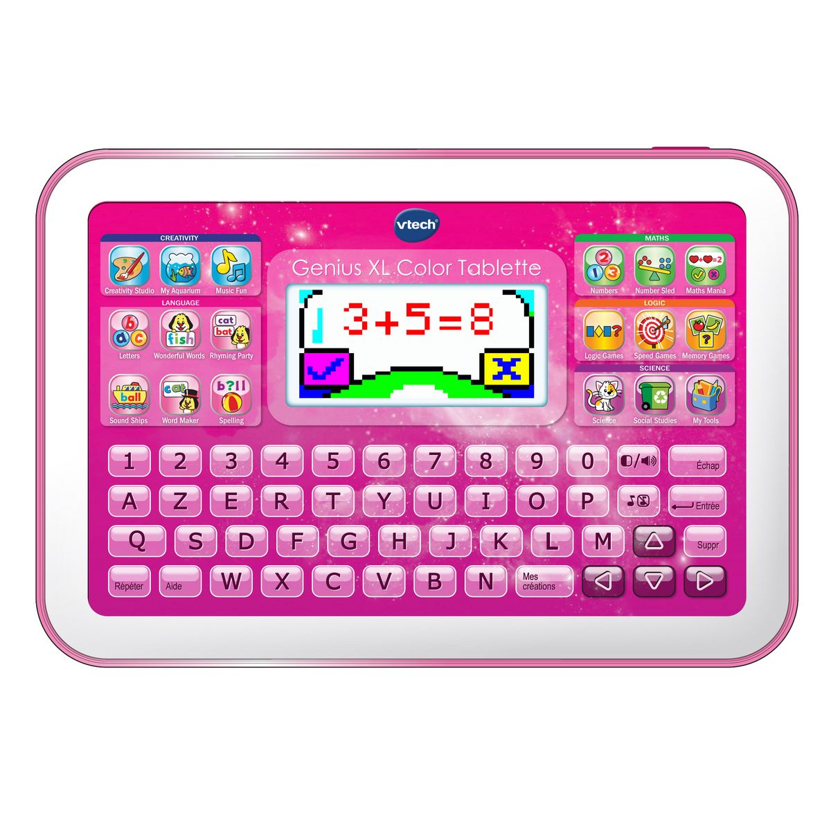VTECH Genius XL color tablette rose pas cher 