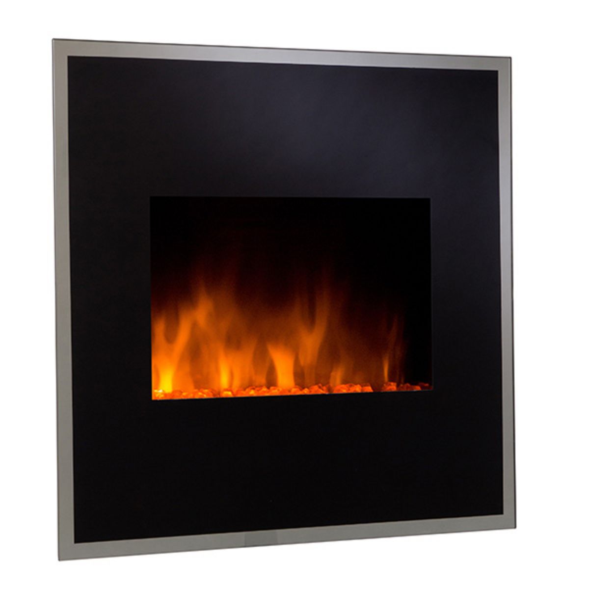 Chemin'arte cheminée électrique 1800w noir - black river