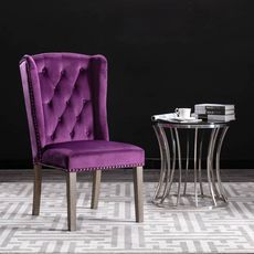3055866 Dining Chairs 4 pcs Purple Velvet (4x287956)