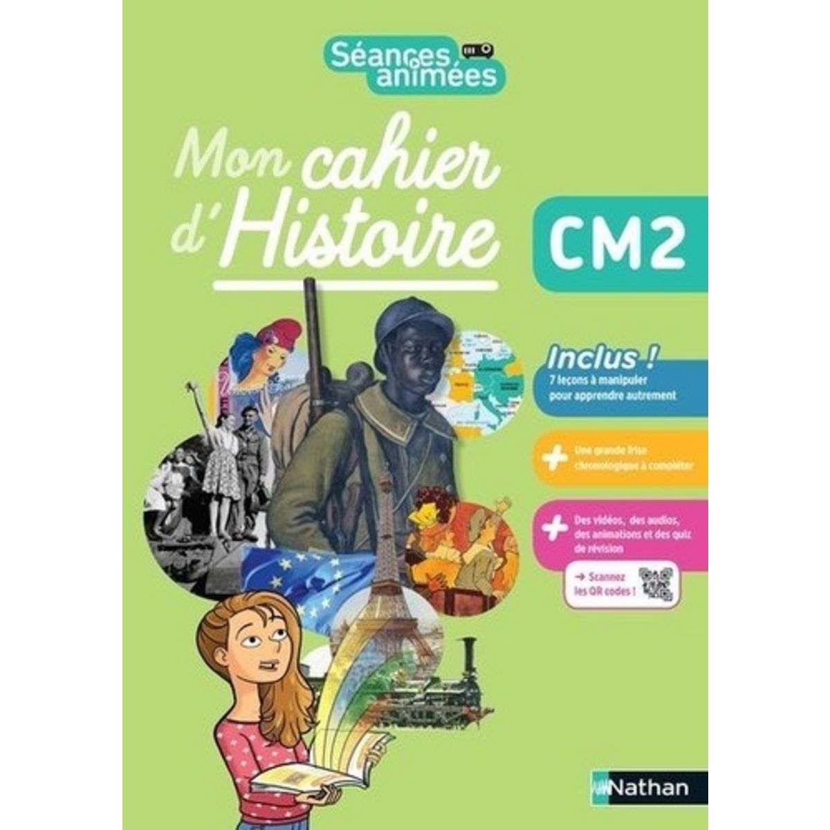 MON CAHIER D HISTOIRE CM2 SEANCES ANIMEES EDITION 2021 Notteau Myriam