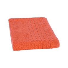 Serviette de toilette unie en coton 450 gr/m² ALIX (Orange)