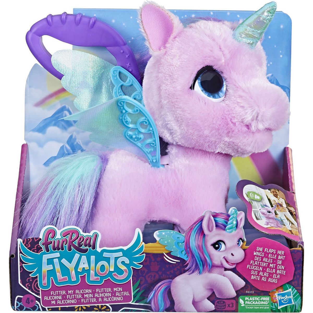 Peluche licorne pour transmettre votre message d'un façon or