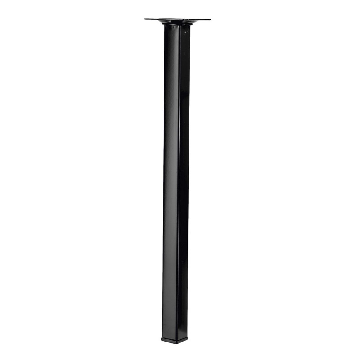 CENTRALE BRICO Pied de table basse carré fixe acier époxy noir, 40 cm