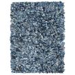 Tapis Shaggy Denim 160x230 cm Bleu