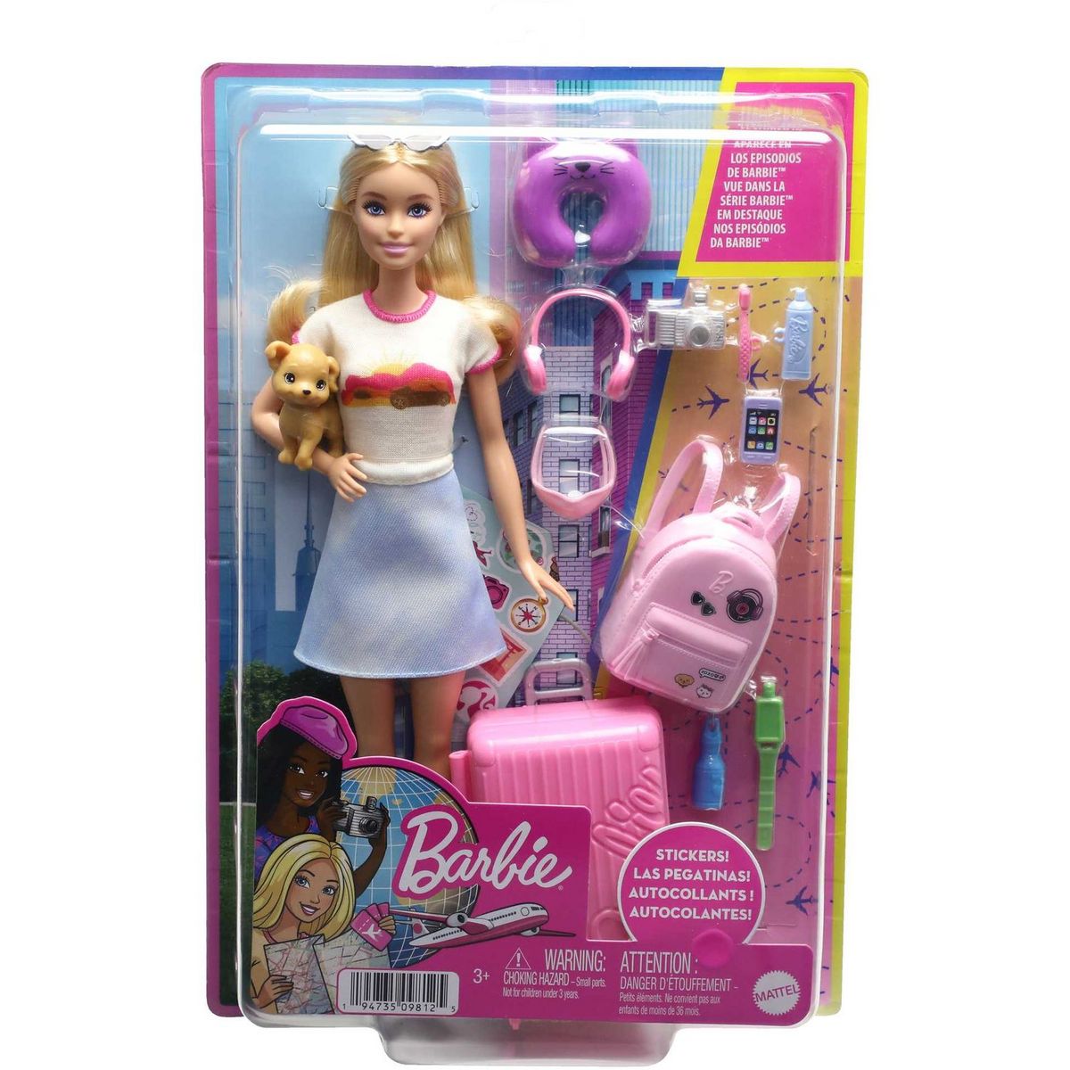 BARBIE Poupée Barbie voyage