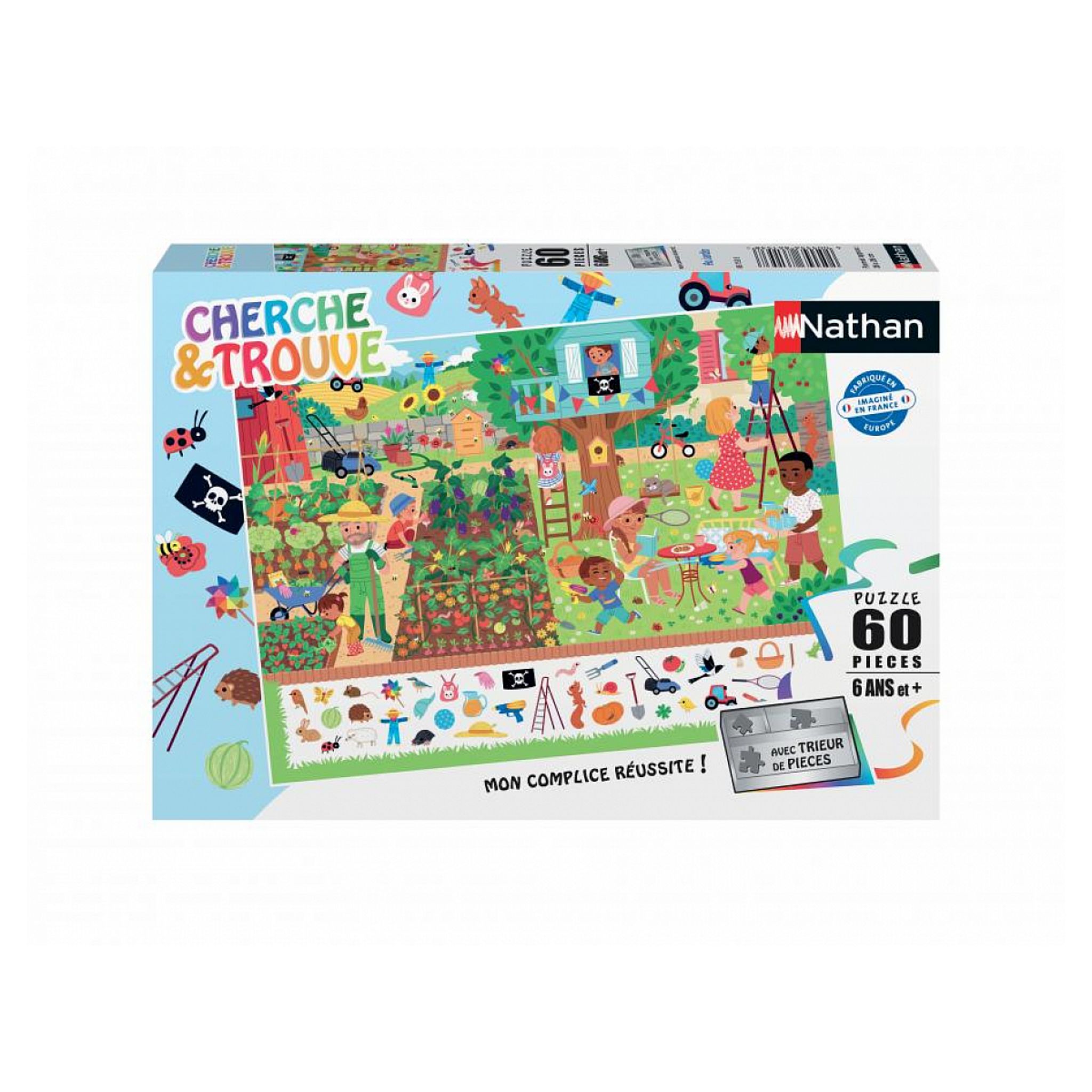 Nathan puzzle 100 p - Au camping (Cherche et trouve)