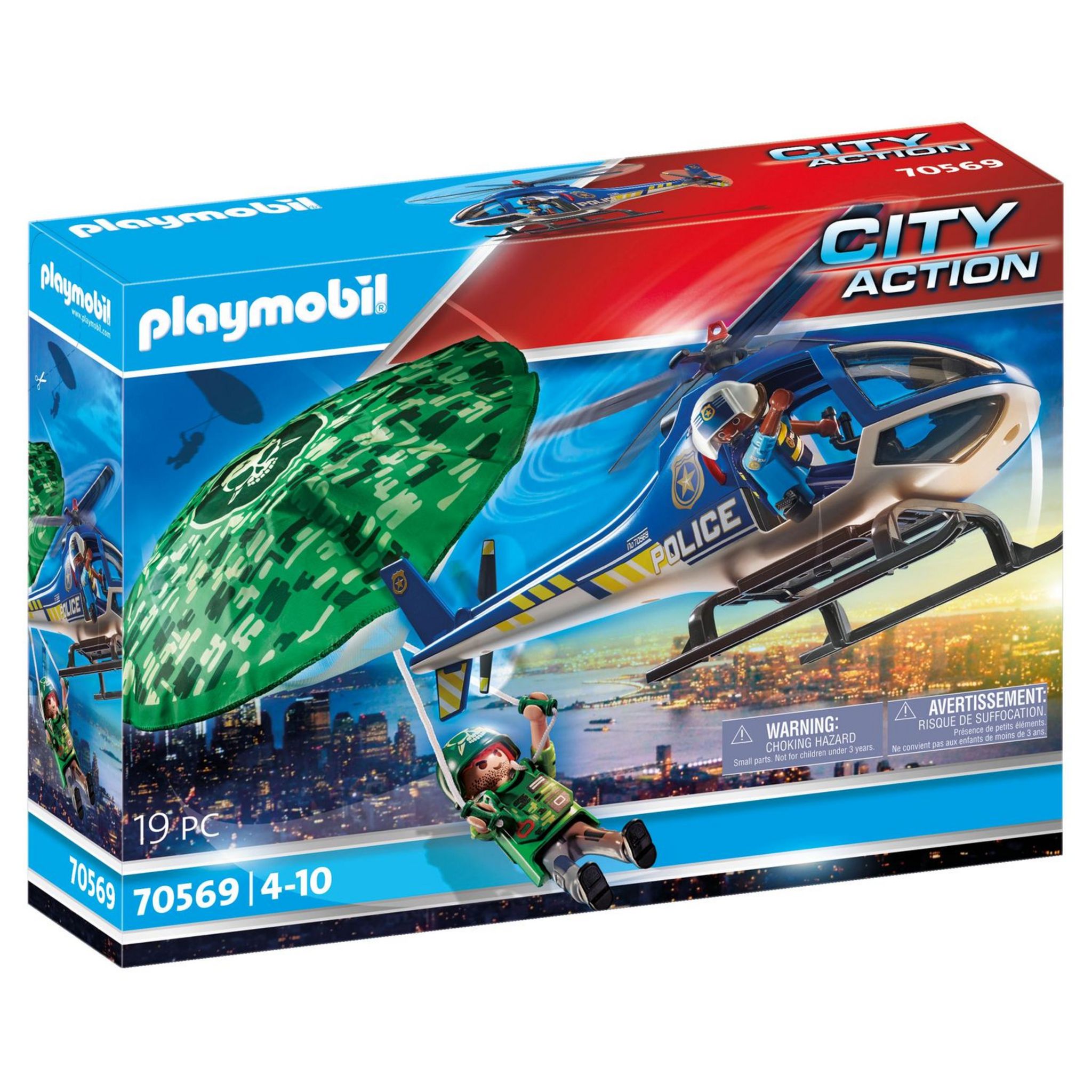 PLAYMOBIL 70569 - City Action - Hélicoptère de police et