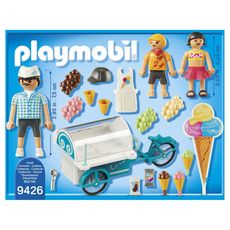 PLAYMOBIL 9426 - Family Fun - Marchand de glaces et triporteur 