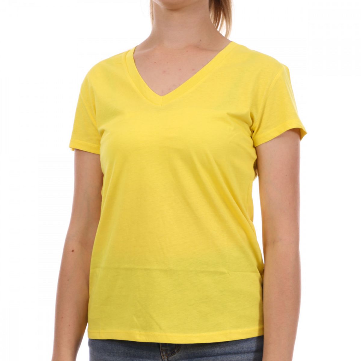 Tee shirt cheap femme jaune