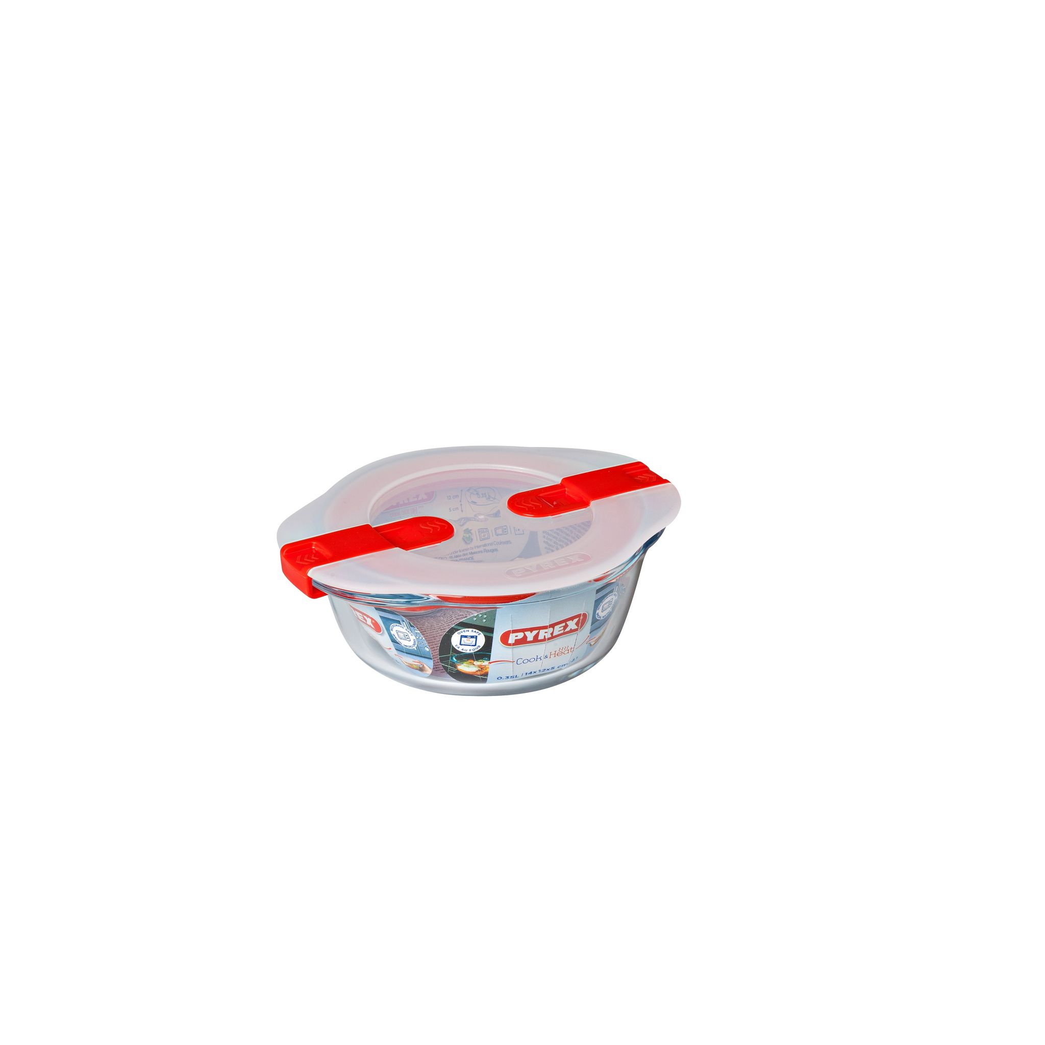 PYREX Plat rectangulaire couvercle plastique bout. vapeur 28 * 20