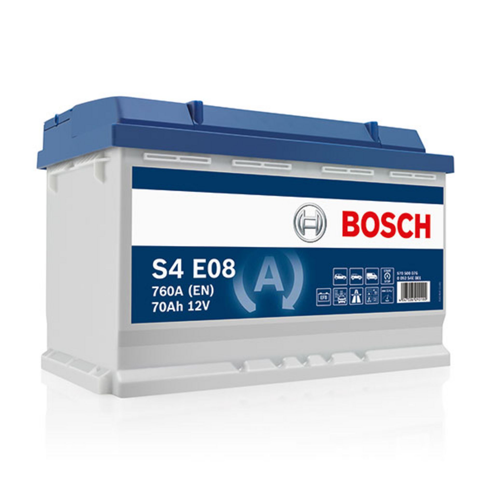  Bosch S5A08 - Batterie Auto - 70A/h - 760A - Technologie AGM -  adaptée aux Véhicules avec Start/Stop