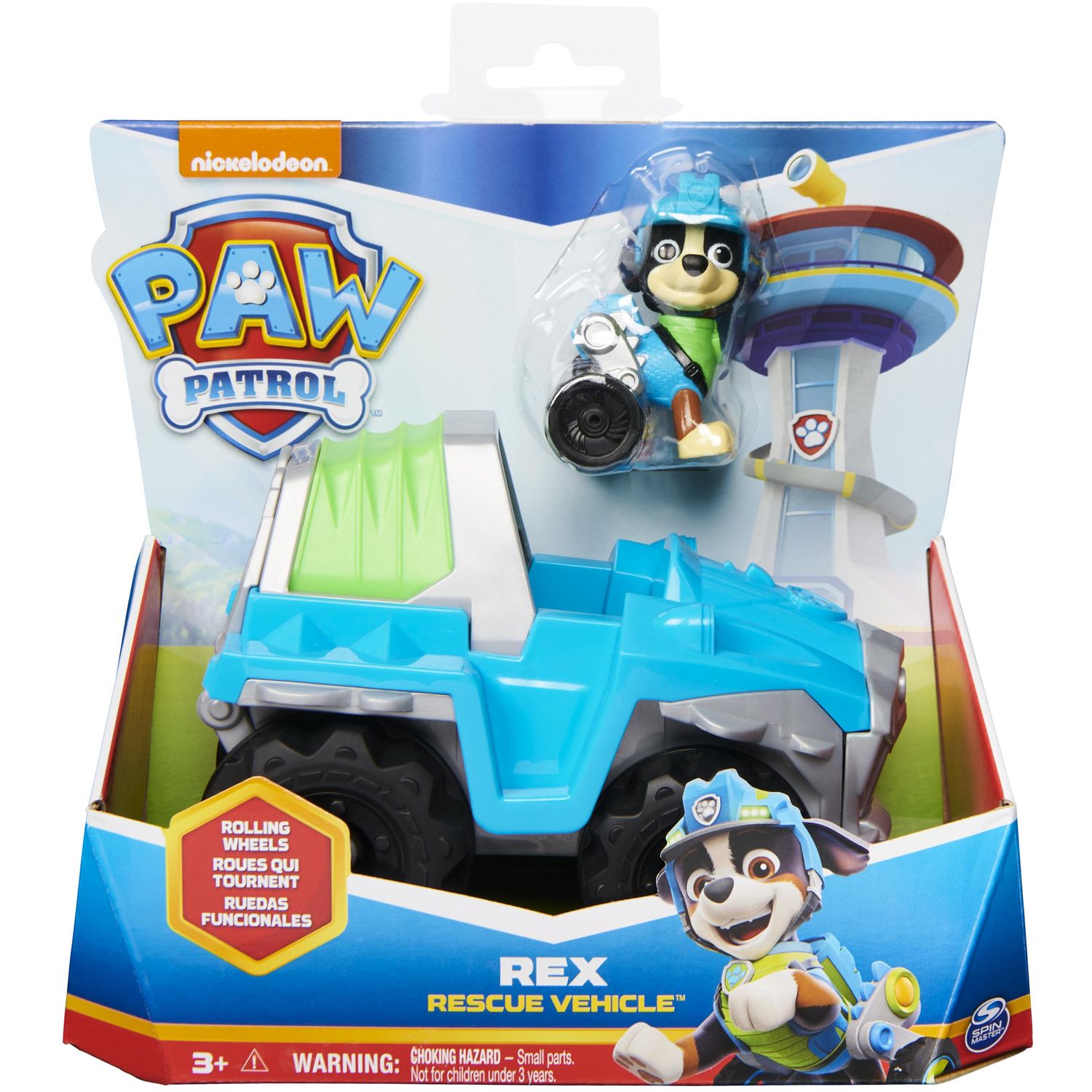 Paw Patrol - PAT PATROUILLE - VEHICULE + FIGURINE AMOVIBLE RUBEN