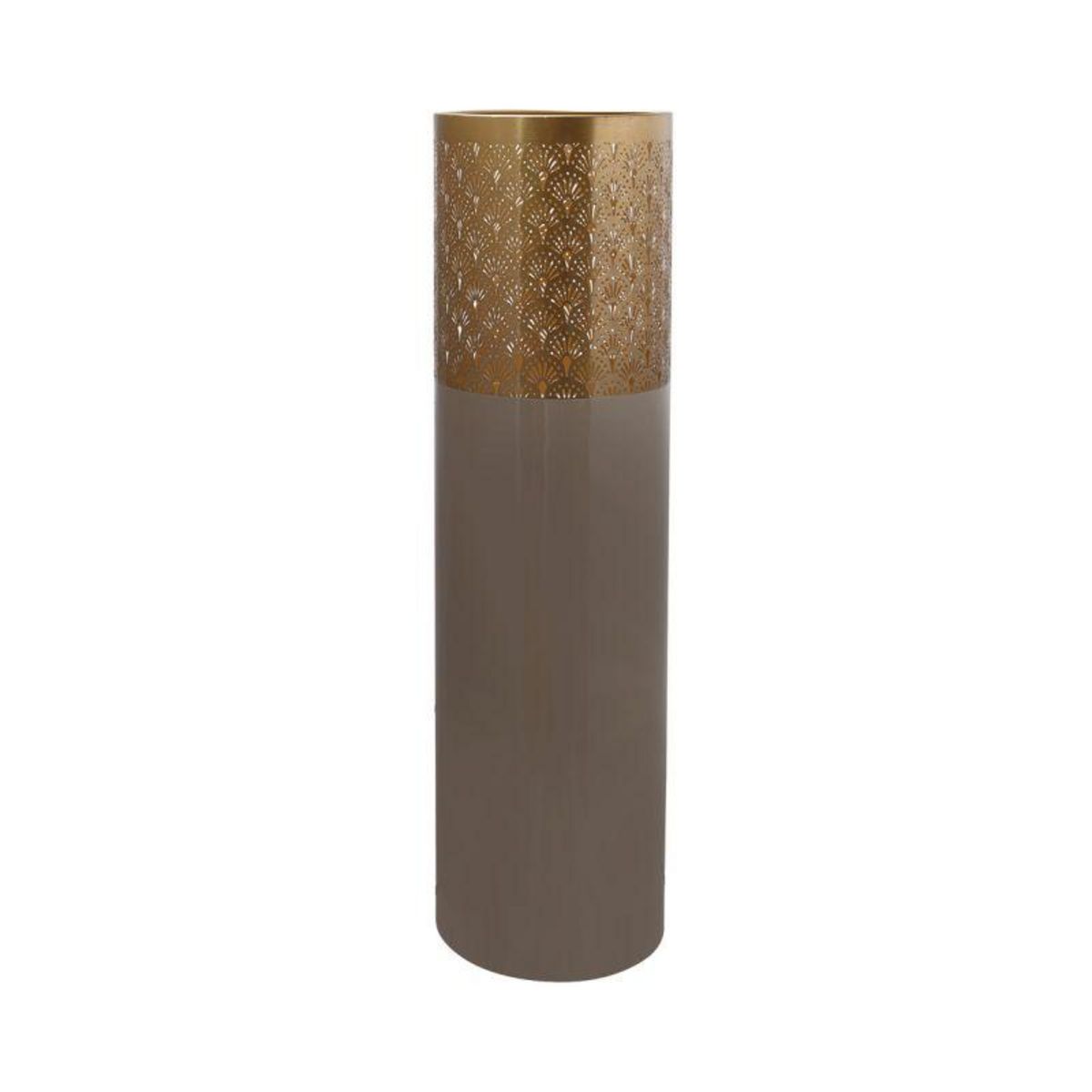 Paris Prix Vase Rond Design  Decoa  90cm Taupe & Or