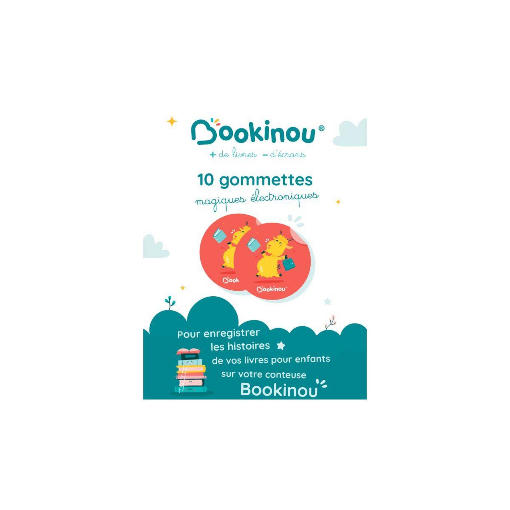 Achat 3 conteuses BOOKINOU + 3 lot de 10 gommettes en gros