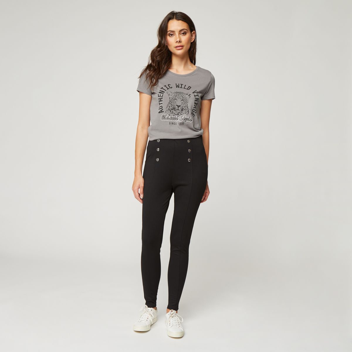 IN EXTENSO Pantalon milano noir femme pas cher - Auchan.fr