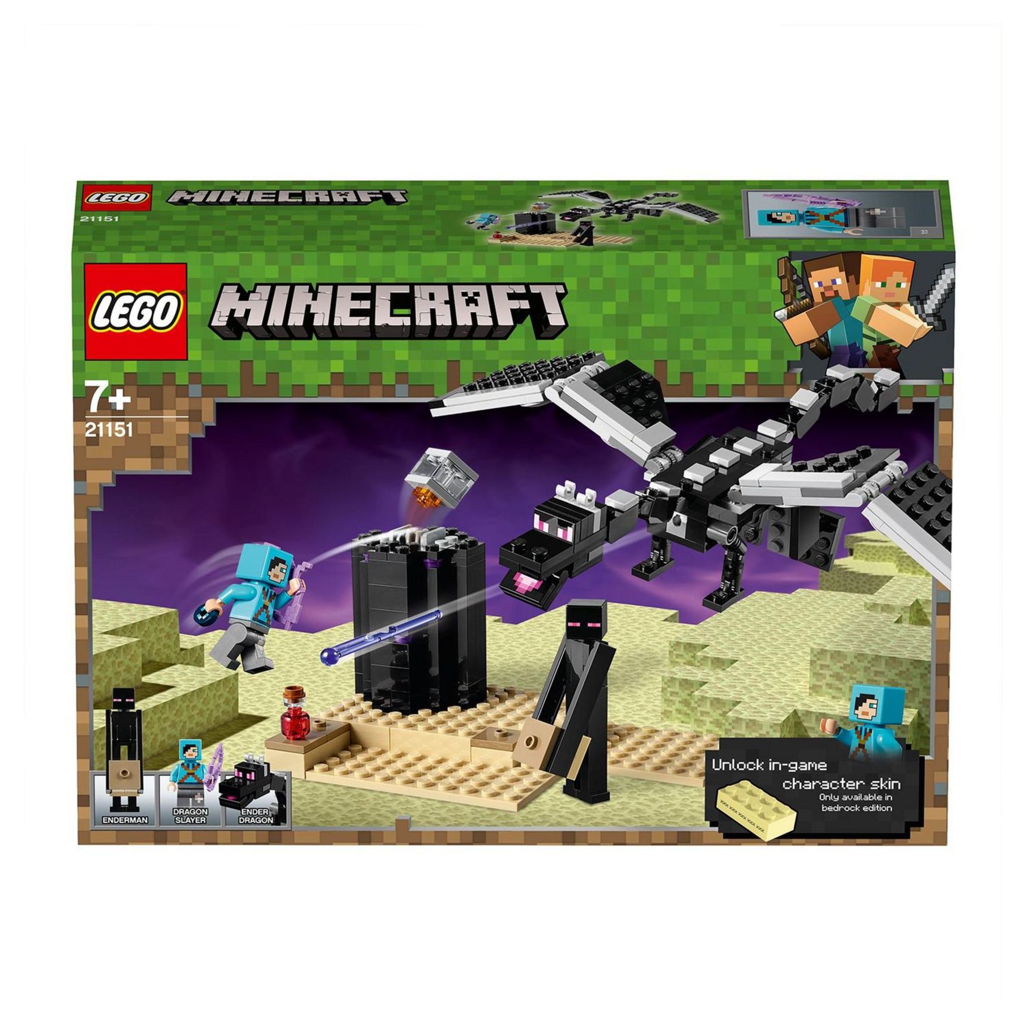 Lego Minecraft La Bataille De L End Pas Cher A Prix Auchan