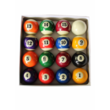 JT2D Set de 16 Boules de Billard Américain en résine (57mm) 15 boules multicolores numérotées