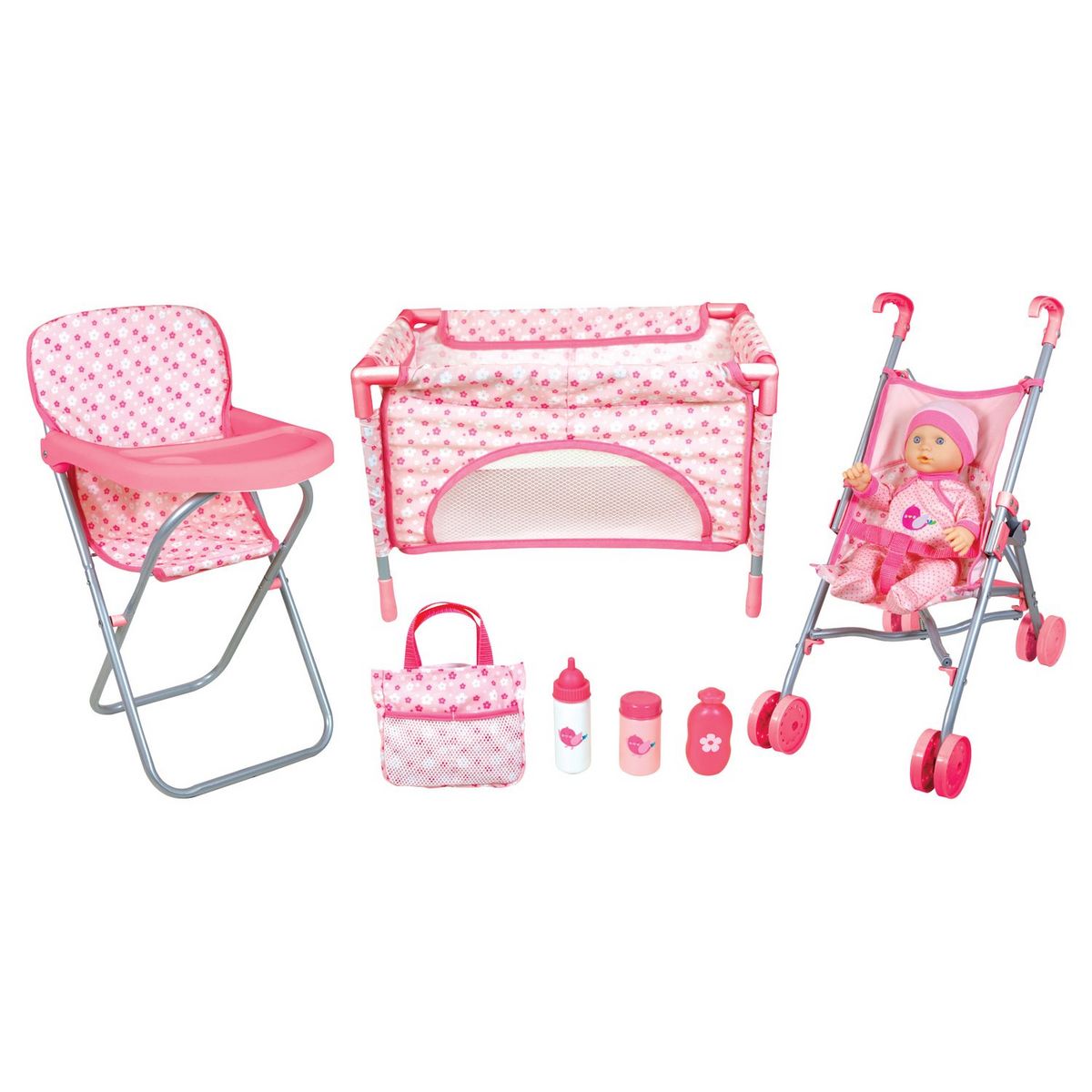 Set poupon accessoires Rose