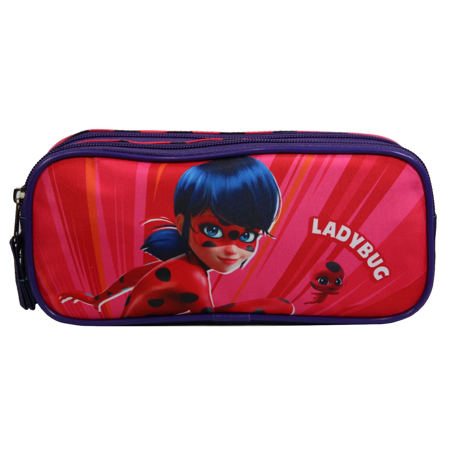 Bagtrotter Trousse scolaire 2 compartiments Miraculous Rouge Bagtrotter pas cher Auchan