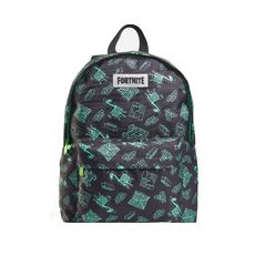 FORTNITE Sac a dos 1 compartiment noir a motifs bleu pas cher Auchan